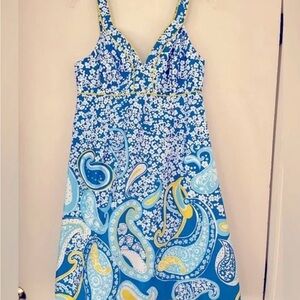 Vintage Lilly Pulitzer floral and paisley dress